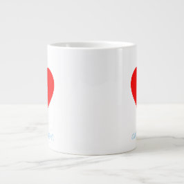 Lub Dub Heart Ljud Funny Cardiolog Jumbo Mugg