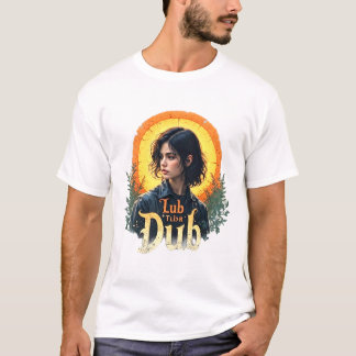 Lub Dub Hjärtligt Sjuksköterska Boho Konst Gåva T Shirt