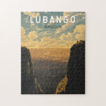Lubango Angola Travel Art Vintage Pussel<br><div class="desc">Lubango-reflektorns rörelsemodeller. Lubango,  Angola,  är en brinnande stad omgiven av berg och känd för sina dramatiska landskap,  bland annat den ikoniska Tundavala-gapet och den avbrutna Serra da Leba-passet.</div>