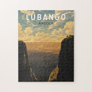 Lubango Angola Travel Art Vintage Pussel