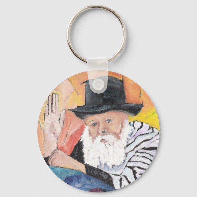 LUBAVITCHER REBBE NYCKELRING (Framsida)