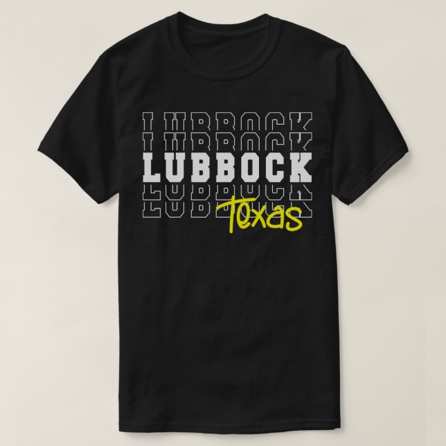 Lubbock City Texas Lubbock TX T Shirt (Design framsida)