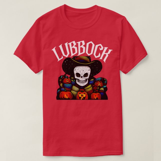 Lubbock Halloween T Shirt (Design framsida)