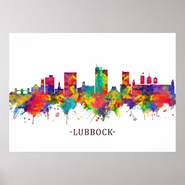 Lubbock Skyline Poster (Framsidan)