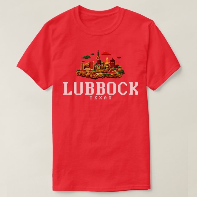 Lubbock Texas T Shirt (Design framsida)