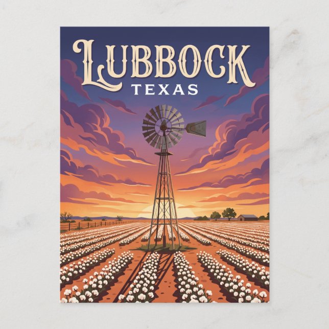 Lubbock Texas Vykort (Framsida)