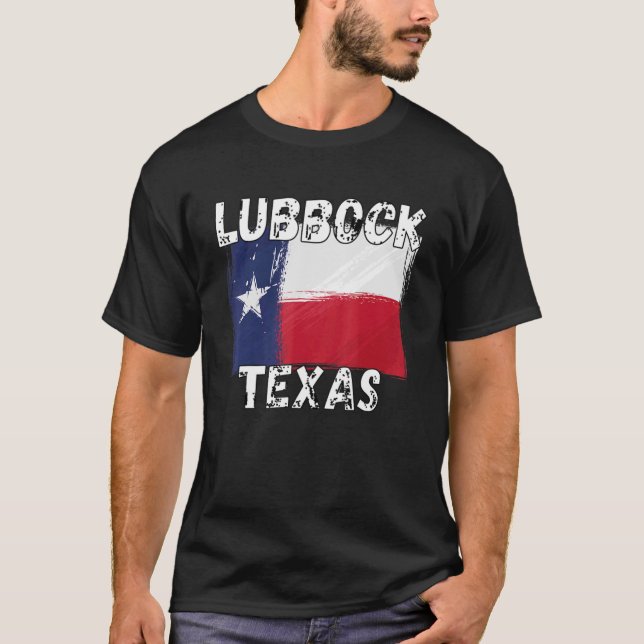 Lubbock TX Souvenirs T Shirt (Framsida)