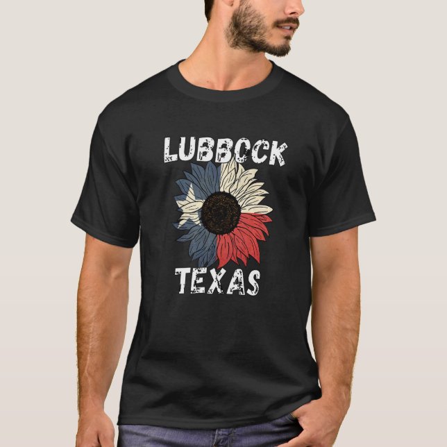 Lubbock TX Souvenirs T Shirt (Framsida)