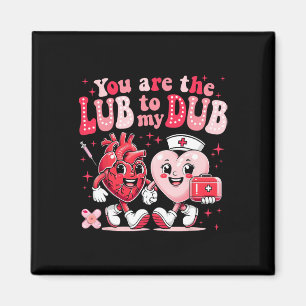 Lube till min Dub Cvicu Nurse Valentine Car Magnet