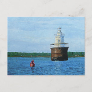 Lubec Channel Lighthosue-målning Vykort