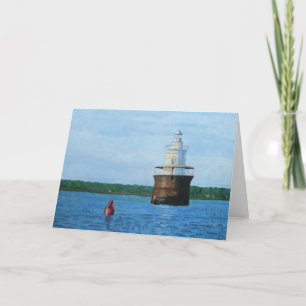 Lubec Channel Lighthosue Painting Kort