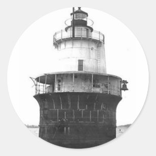 Lubec Channel Lighthouse Runt Klistermärke