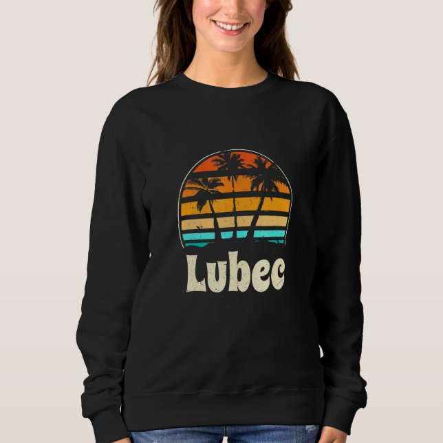 Lubec Maine Beach Me Beach Bum Us Cities T Shirt (Framsida)