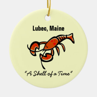 Lubec, Maine Lobster Julgransprydnad Keramik