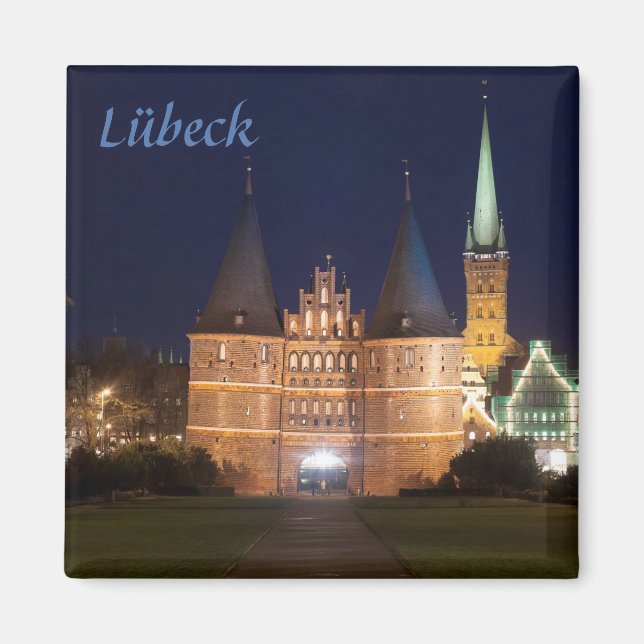 Lübeck-foto Magnet (Framsidan)