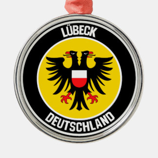 Lübeck Round Emblem Julgransprydnad Metall