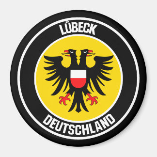 Lübeck Round Emblem Magnet