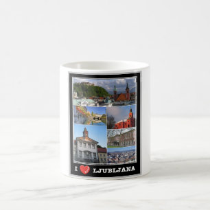 Lubiana - Slovenien - I Kärlek - Kaffemugg