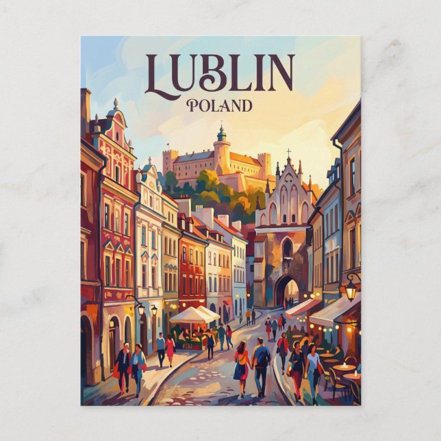Lublin Polen Vykort (Framsida)