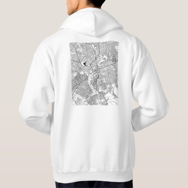 Lubumbashi DR Congo Map Hoodie (Baksida)