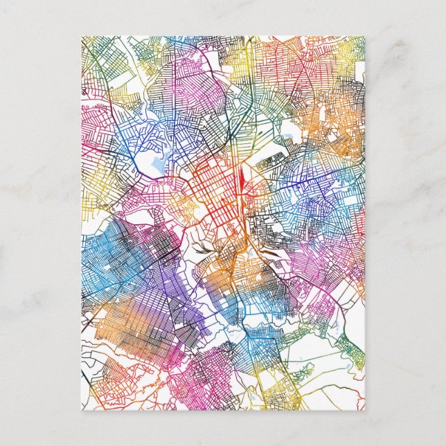 Lubumbashi DR Kongo City Karta Vykort (Framsida)