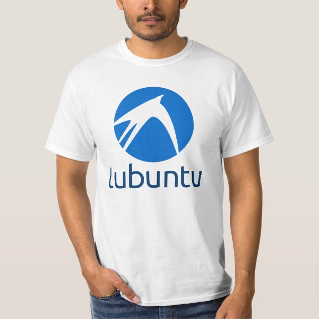 Lubuntu LinuxT-tröja Tee Shirt (Framsida)