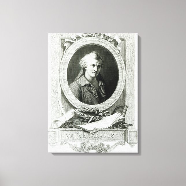 Luc de Clapiers Marquis of Vauvenargue Canvastryck (Framsida)