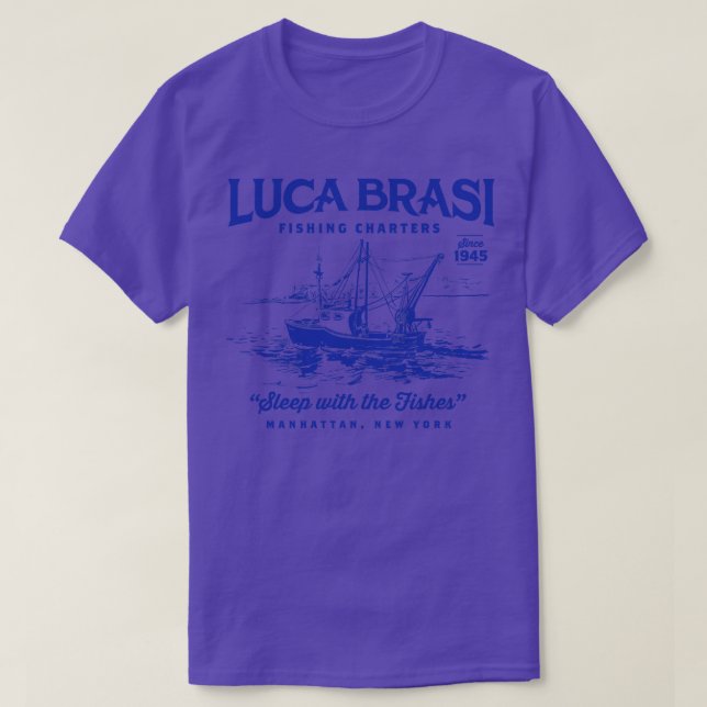 Luca Brasi Fishings Charters T Shirt (Design framsida)