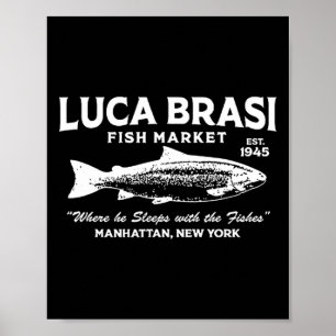 Luca Brasi Fiskmarknad The Godfather Est 1945 Fisk Poster