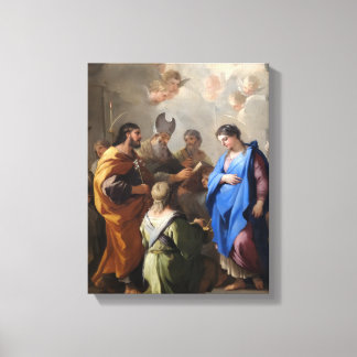 Luca Giordanos Jungfru Marie förlovning Canvastryck