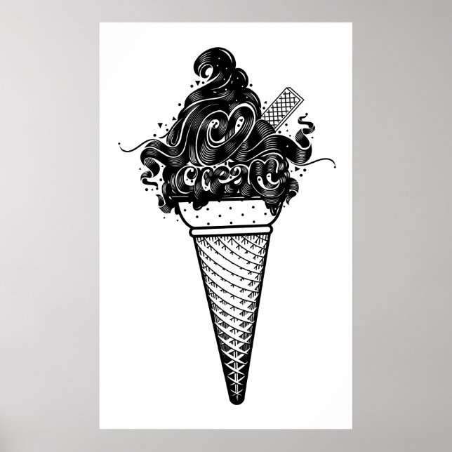 Luca Ionescu "Ice Cream" Poster (Framsidan)