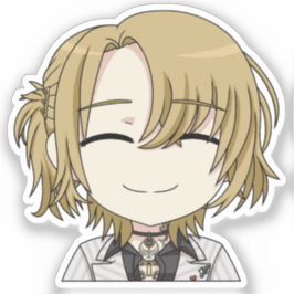 Luca Kaneshiro Smiling Chibi Klistermärke Klistermärken