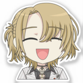 Luca Kaneshiro Smiling Chibi Sticker Klistermärken