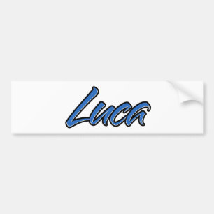 Luca Namn blue Aufkleber Sticker Autoaufkleber Bildekal