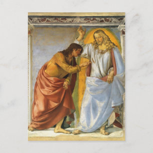 Luca Signorelli: Kristus och Doubting Thomas Vykort
