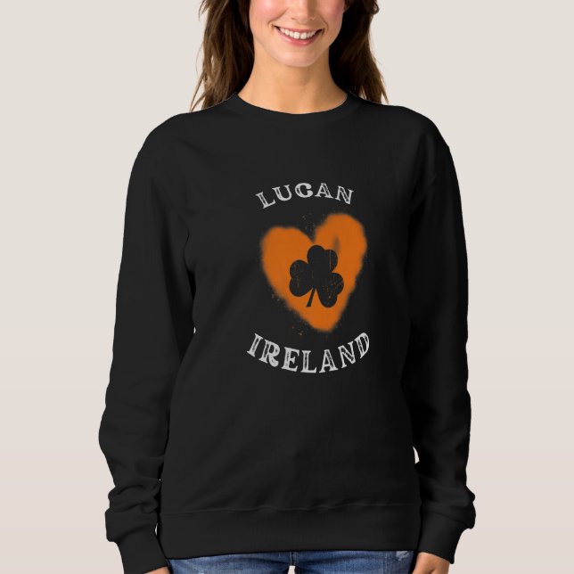 Lucan Dublin Shamrock Gaelic Football and Hurling  T Shirt (Framsida)