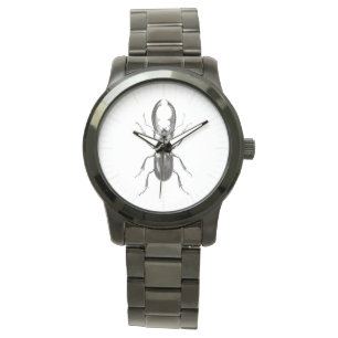 Lucanus Metallicus skalbagge Armbandsur