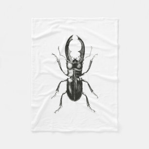 Lucanus Metallicus skalbagge Fleecefilt