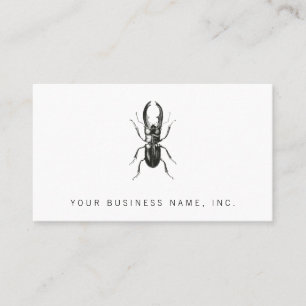 Lucanus Metallicus skalbagge Visitkort