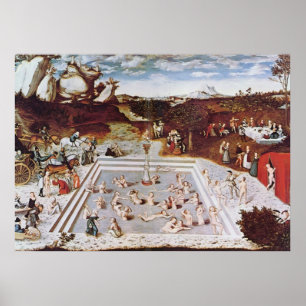 Lucas Cranach Fläderen fontänen av ungdommen Poster