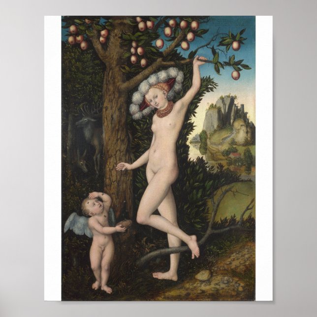 Lucas Cranach the Elder - Cupid Klagande Poster (Framsidan)
