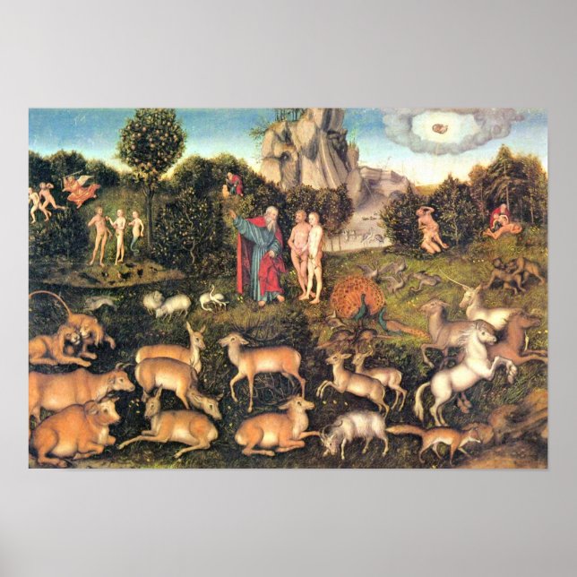 Lucas Cranach the Elder - Paradise Poster (Framsidan)