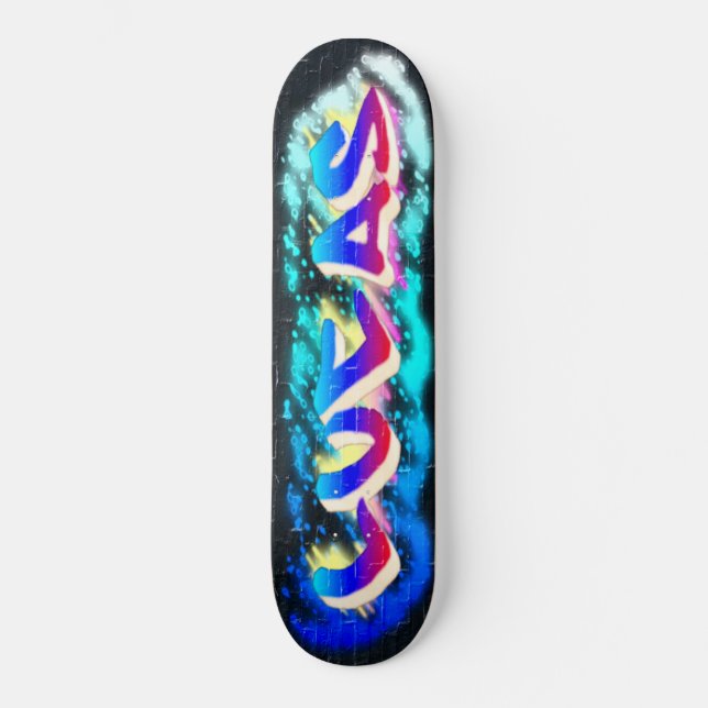LUCAS Customized Graffiti Skateboard (Framsida)