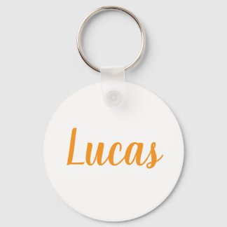 Lucas name Metal ring keychain Nyckelring