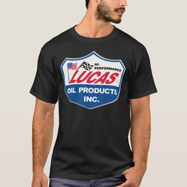 Lucas Oil Racing Logo Essential  T Shirt (Framsida)