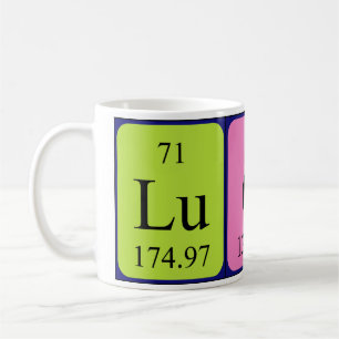 Lucas Periodiska bord namn mugg