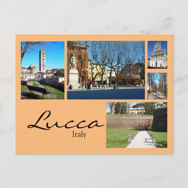 Lucca Collage Vykort (Framsida)