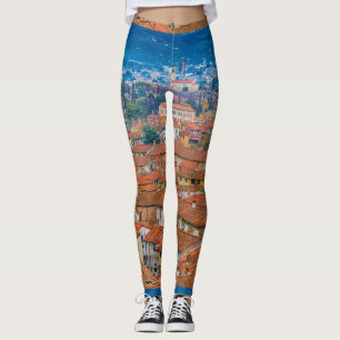 Lucca Historik Centre Aerial View Leggings