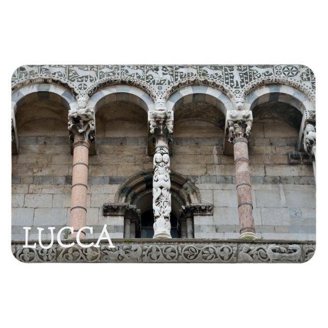 Lucca, Italien Magnet (Horisontell)