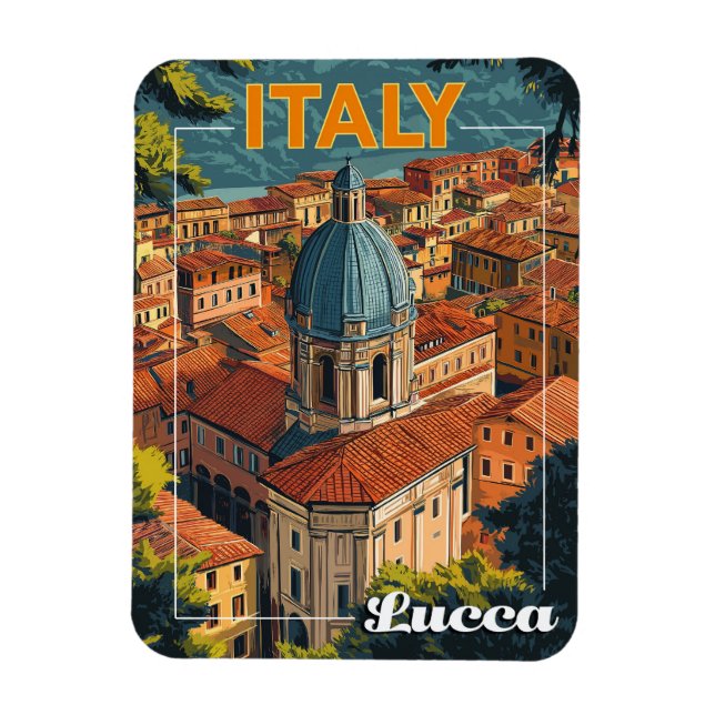 Lucca, Italien Magnet (Vertikal)